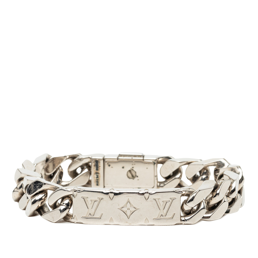 Pre-Loved Louis Vuitton Brass Monogram Chain Link Bracelet